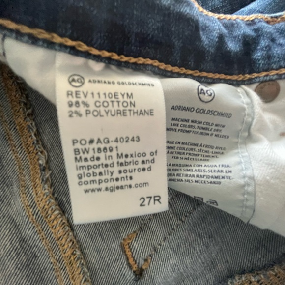 AG Adriano Goldschmied The Stilt Cigarette Leg. Size - 27R - Picture 6 of 10